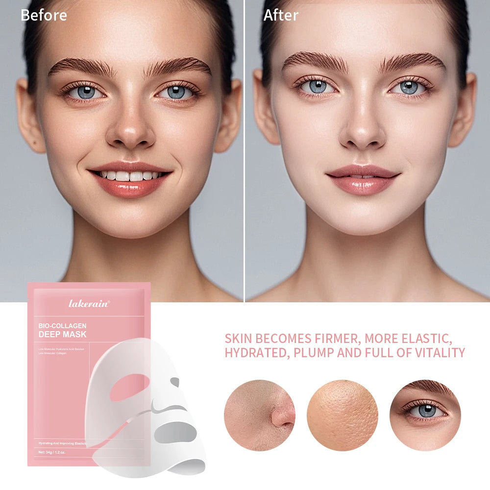 Lakerain™ Bio-Collagen Face Mask – Hydrating, Lifting & Glowing Skin