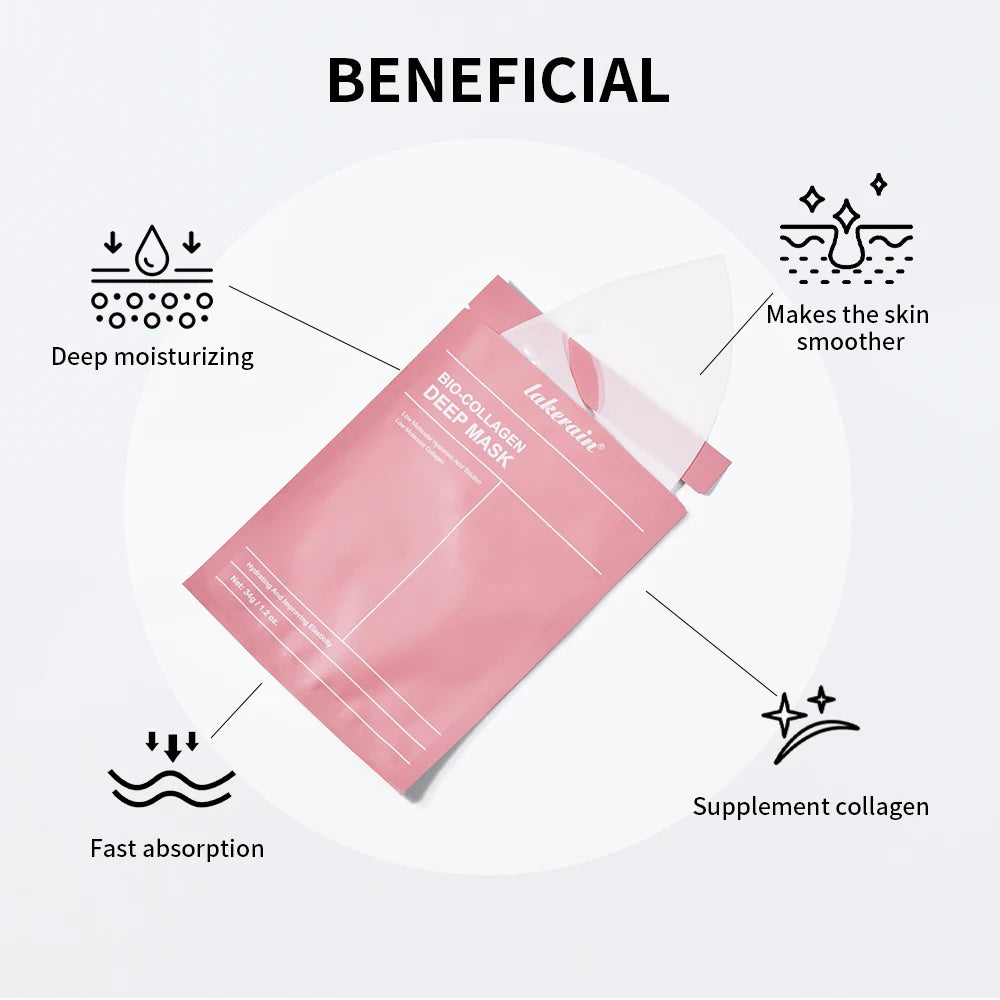 Lakerain™ Bio-Collagen Face Mask – Hydrating, Lifting & Glowing Skin