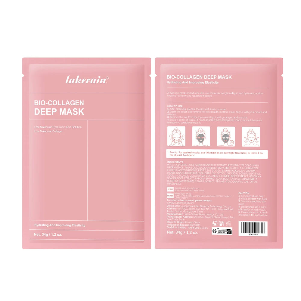 Lakerain™ Bio-Collagen Face Mask – Hydrating, Lifting & Glowing Skin